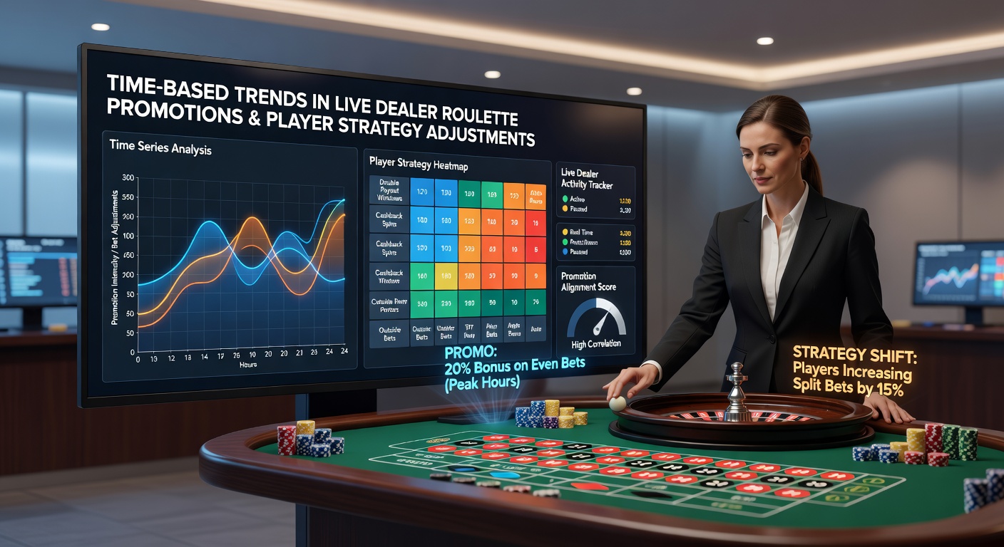 Live dealer roulette table with promotional overlays showing time-sensitive bonus indicators during evening peak hours
