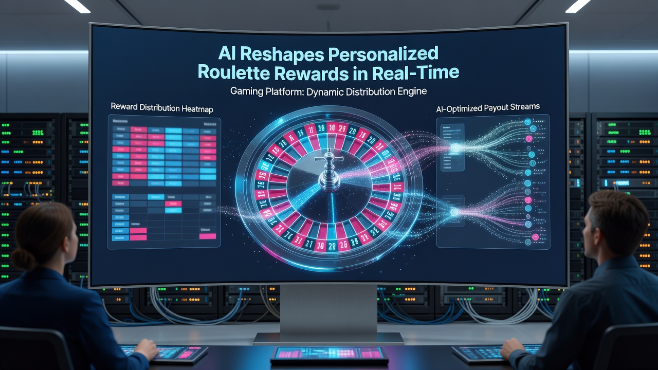 Real-time dashboard displaying AI-driven roulette reward personalization metrics