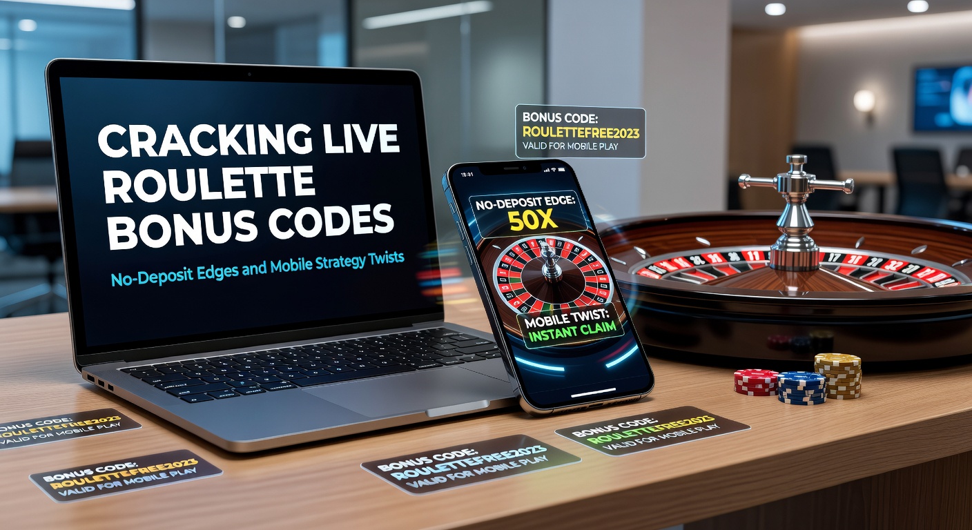 Live roulette table with digital bonus code overlay on a mobile screen, highlighting no-deposit promotions