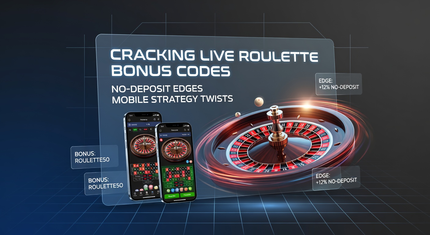 Mobile phone displaying live roulette bonus activation screen with strategy charts and code input field