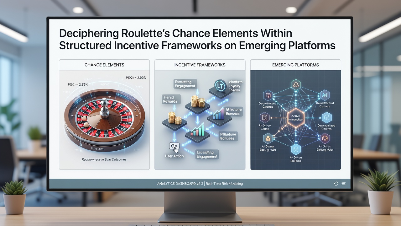 Digital dashboard displaying roulette probability models integrated with platform incentive metrics and volatility indicators