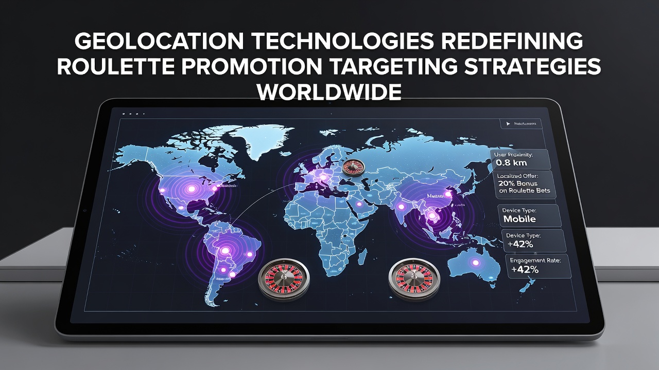 Mobile device showing geolocation-based roulette bonuses on screen