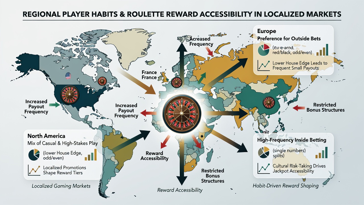 Localized roulette reward interfaces adapting to regional player habits and device preferences