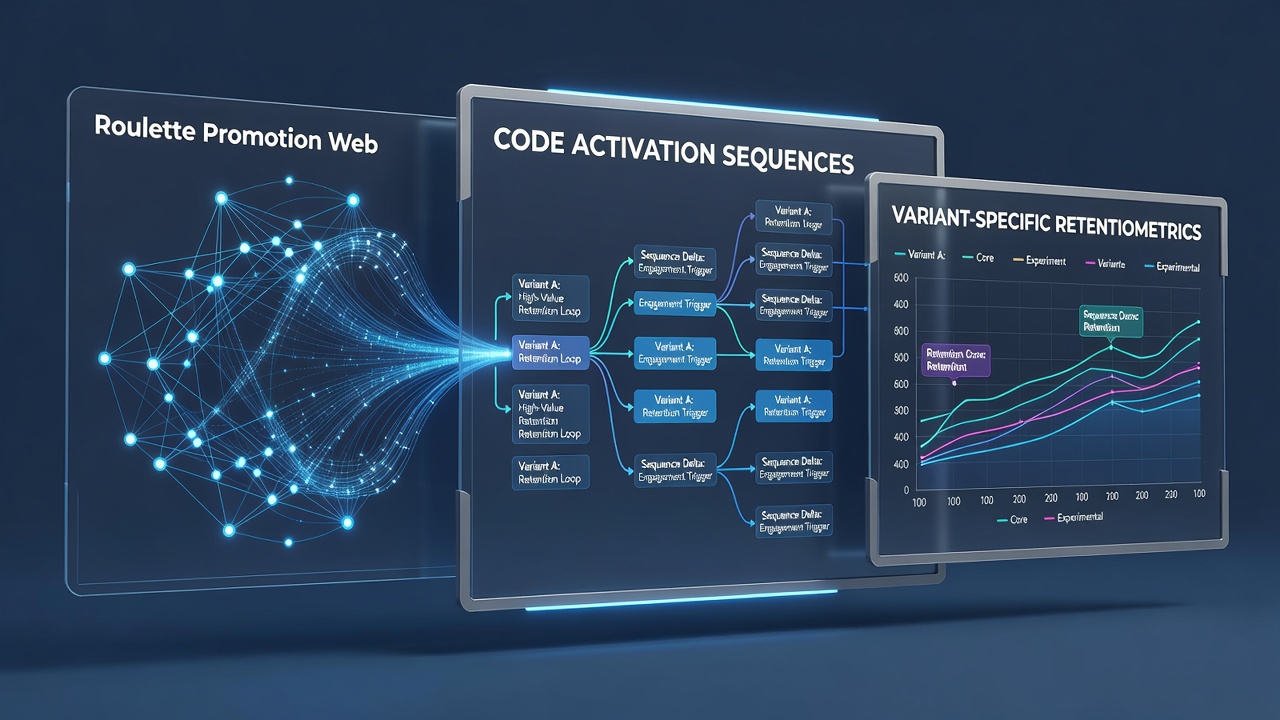 Analytics dashboard displaying retention patterns linked to roulette variants and mobile code activations