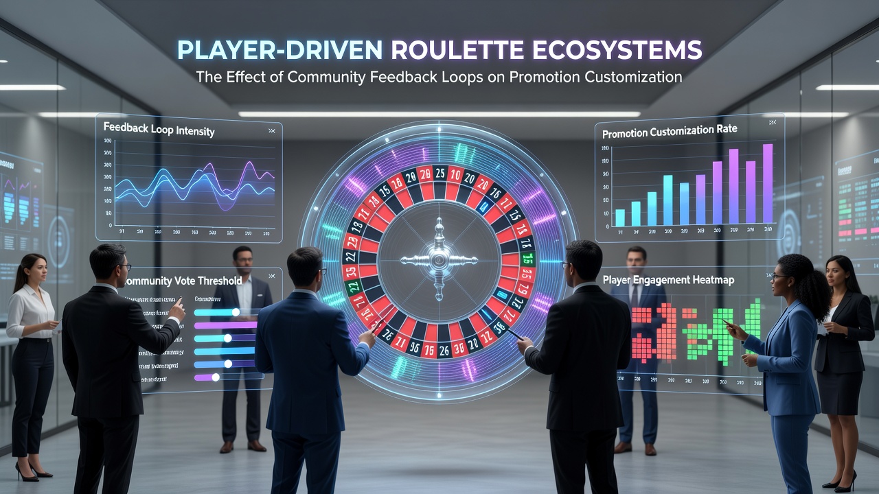 Analytics dashboard displaying player feedback metrics influencing roulette bonus structures