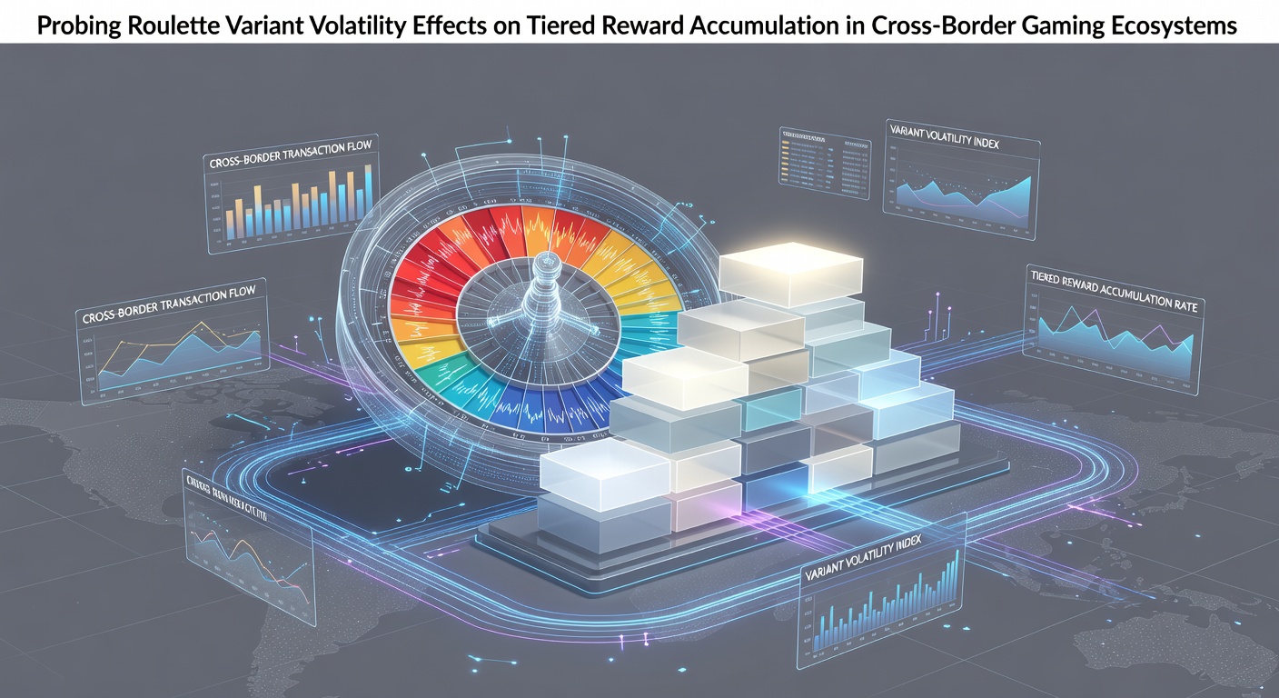 Roulette wheel with volatility indicators overlaid on a digital map showing cross-border gaming connections