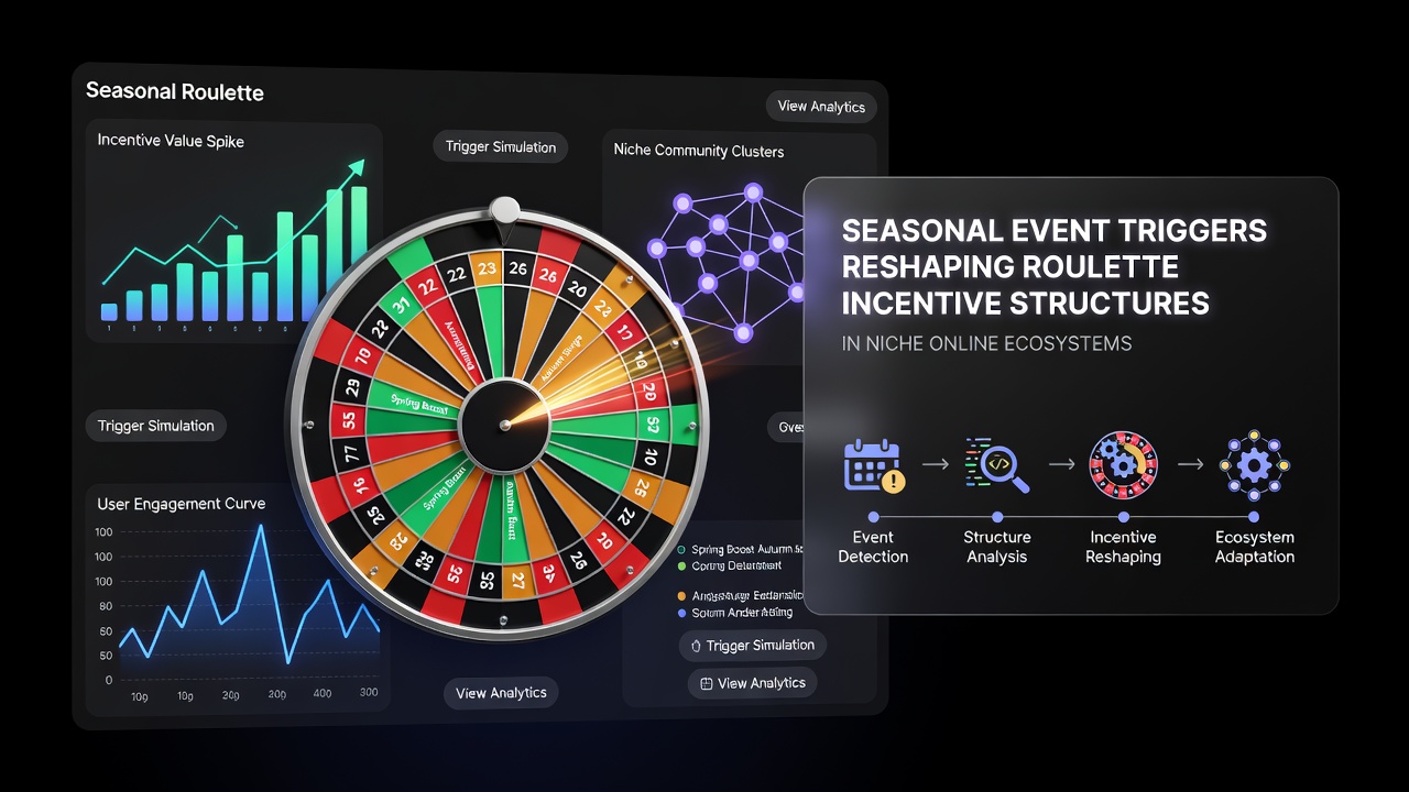 Roulette incentive adjustments visible in niche platform dashboards during seasonal windows